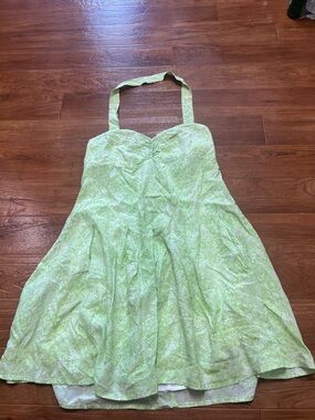 NWT Lush light Green Halter Summer Dress